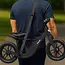 Kruzzel Loopfiets 12 inch Zwart – Verstelbaar Zadel + Draagriem