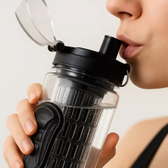 Trizand Waterfles 1L met Fruitfilter – Lekvrij en BPA-vrij