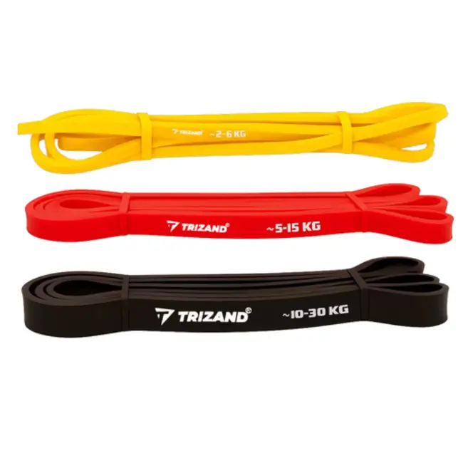 Trizand Weerstandsbanden Set – 3 Powerbands met Deuranker, Trainingsplan en Draagtas
