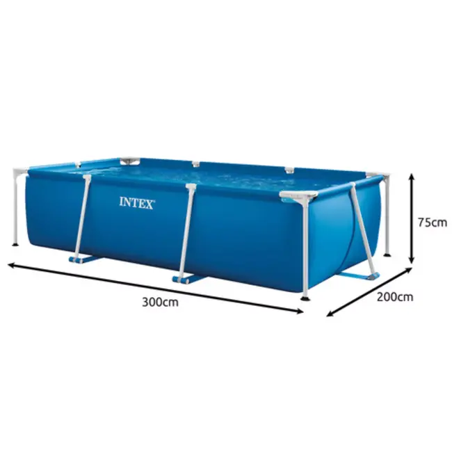 Intex Frame Pool 300x200x75 cm – Stevig Tuinzwembad