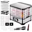 Ruhhy Voedseldroger 10L – Met LCD Timer en 5 Droogtrays Voor Champignons, Fruit en Groenten