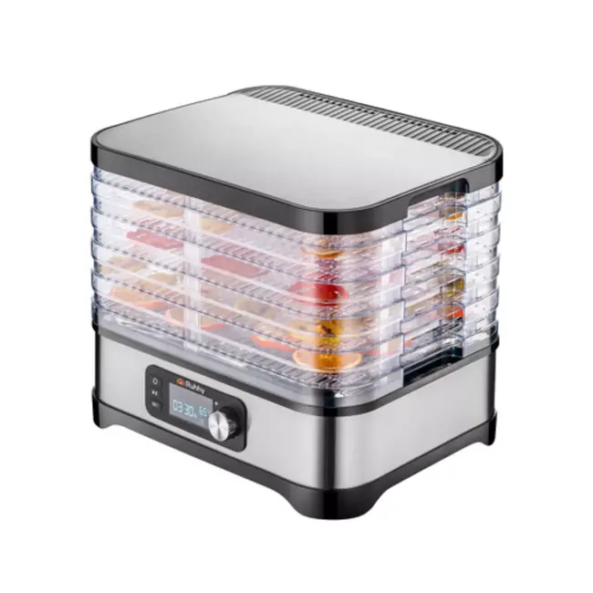 Ruhhy Voedseldroger 10L – Met LCD Timer en 5 Droogtrays Voor Champignons, Fruit en Groenten