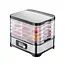 Ruhhy Voedseldroger 10L – Met LCD Timer en 5 Droogtrays Voor Champignons, Fruit en Groenten