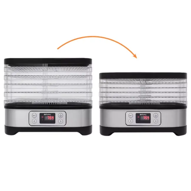 Ruhhy Voedseldroger 10L – 24u Timer en LCD Display – Droger voor Champignons en Fruit – Compact en Krachtig