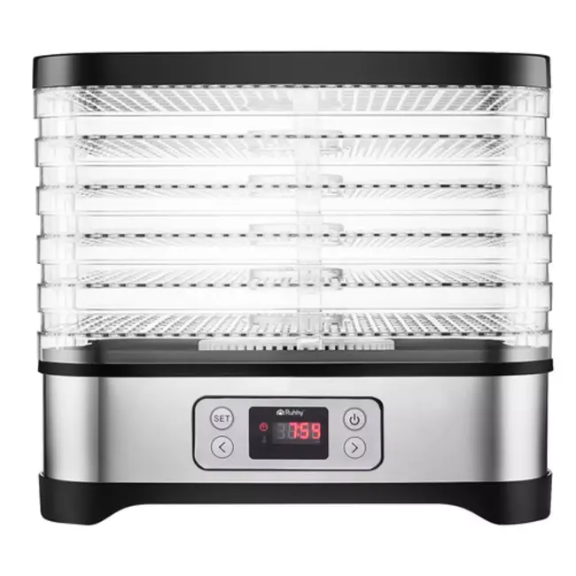 Ruhhy Voedseldroger 10L – 24u Timer en LCD Display – Droger voor Champignons en Fruit – Compact en Krachtig