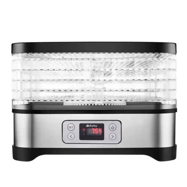 Ruhhy Voedseldroger 10L – 24u Timer en LCD Display – Droger voor Champignons en Fruit – Compact en Krachtig