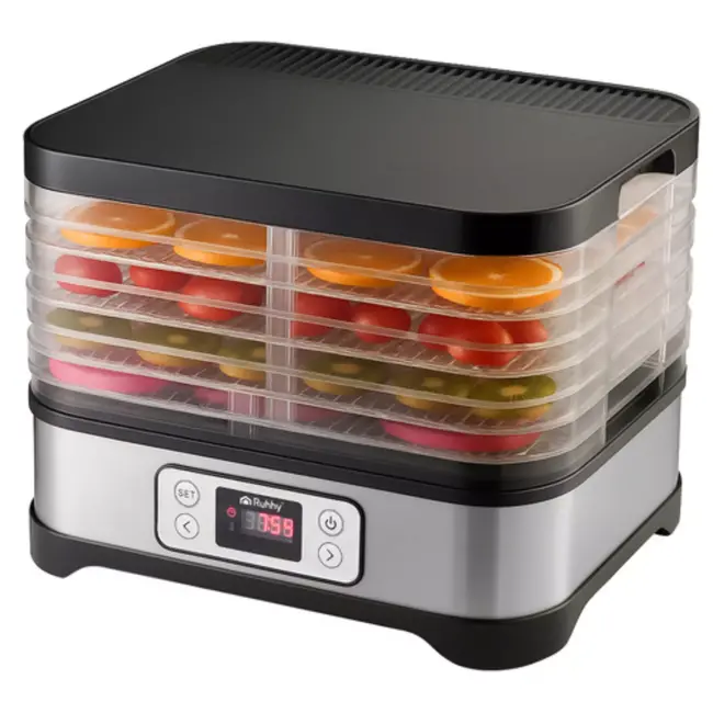 Ruhhy Voedseldroger 10L – 24u Timer en LCD Display – Droger voor Champignons en Fruit – Compact en Krachtig