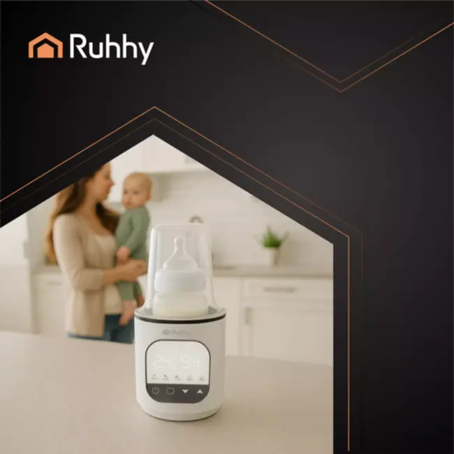 Ruhhy 5-in-1 Flessenwarmer – Sterilisator & Verwarming, Ontdooien & Meer