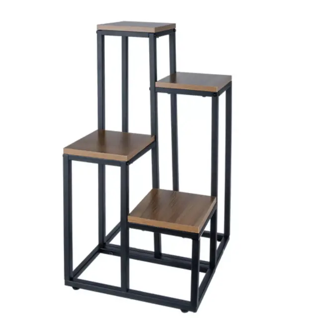 Ruhhy loft plantenstandaard – 4 lagen industrieel rek