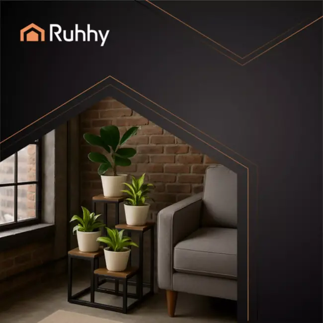 Ruhhy loft plantenstandaard – 4 lagen industrieel rek