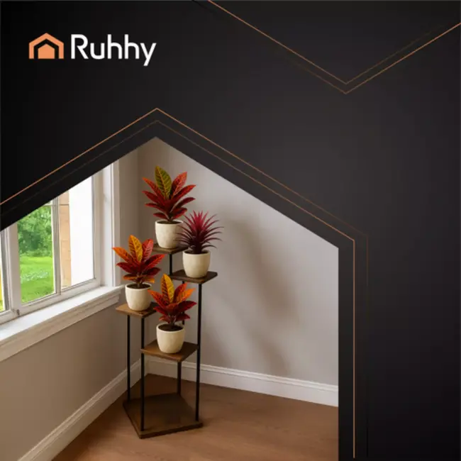 Ruhhy plantenstandaard 107 cm – 5 lagen loft plantentrap