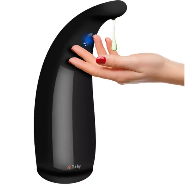 Ruhhy touchless zeepdispenser zwart – 300 ml sensorbediening
