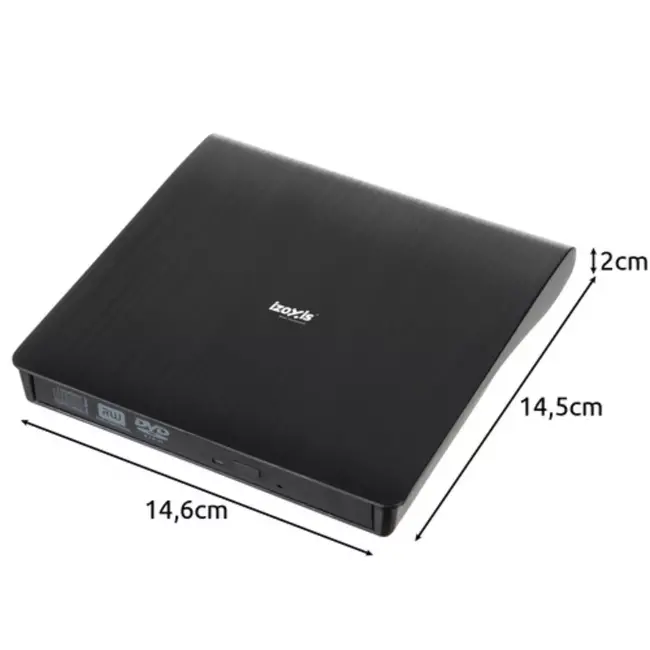 Izoxis externe DVD/CD brander – USB 3.0 plug & play