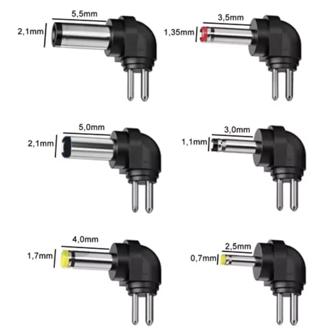 Izoxis Universele Adapter 3–12V met USB & 6 Pluggen – 30W