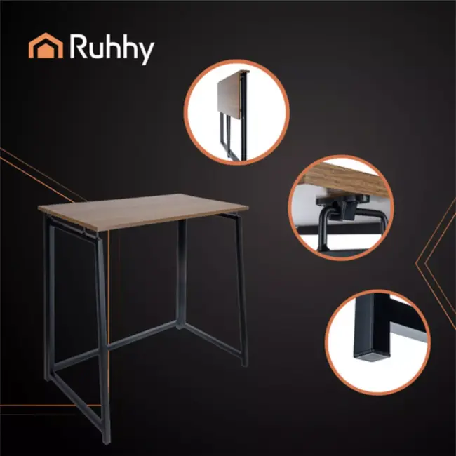 Ruhhy Inklapbaar Bureau – Compact Loft Design voor Kleine Ruimtes