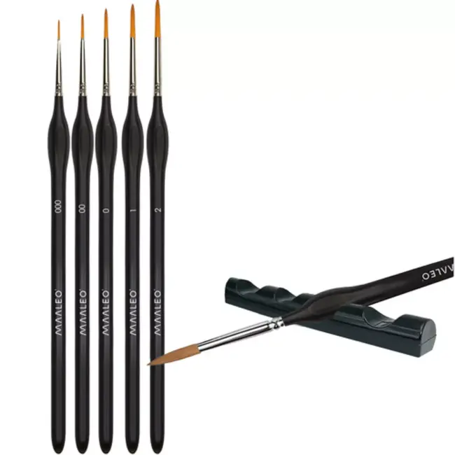 Maaleo Penseelset 5-delig – Perfect voor Fijn Schilderwerk