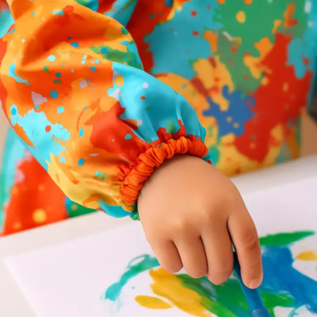 Kruzzel Schort, Schilder- en Keukenschort Kind 1-3 Jaar – Waterdicht & Creatief