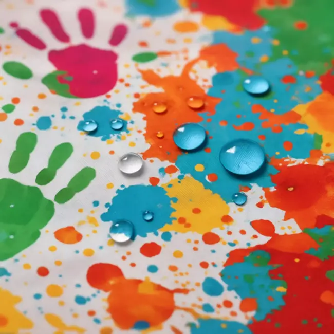 Kruzzel Verfschort Kind, Schort Kind 4-6 Jaar – Waterdicht en Kleurrijk