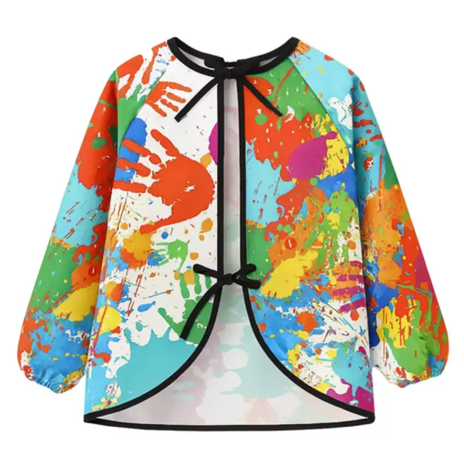 Kruzzel Verfschort Kind, Schort Kind 4-6 Jaar – Waterdicht en Kleurrijk