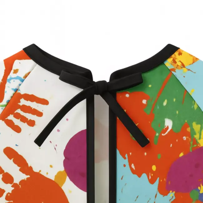 Kruzzel Verfschort Kind, Schort Kind 4-6 Jaar – Waterdicht en Kleurrijk