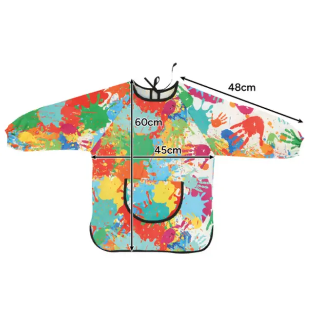 Kruzzel Verfschort Kind, Schort Kind 4-6 Jaar – Waterdicht en Kleurrijk