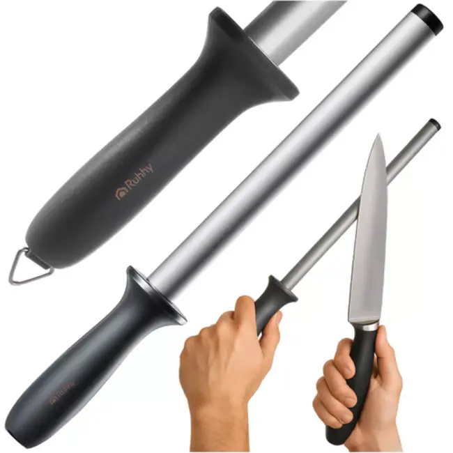 Ruhhy Diamanten Messenslijper 30 cm – Musak voor Keukenmessen