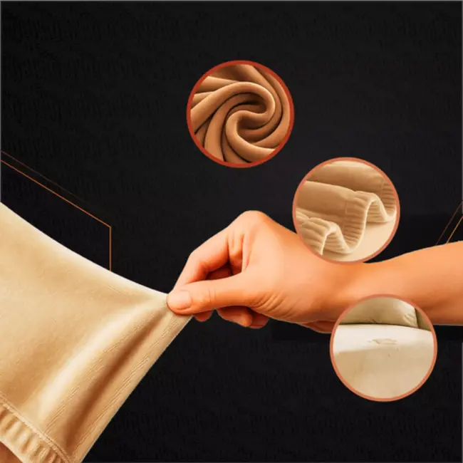 Ruhhy Bankhoes Beige 190–230 cm – Incl. Kussenhoes en Stretchstof