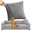 Ruhhy Bankhoes Donkergrijs 190–230 cm – Met Kussenhoes & Stretchstof