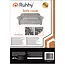 Ruhhy Bankhoes Lichtgrijs 190–230 cm – Incl. Kussenhoes & Stretchstof