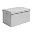 Ruhhy Lichtgrijze Fluwelen Poef 60×30×30 cm – Stijl & Comfort