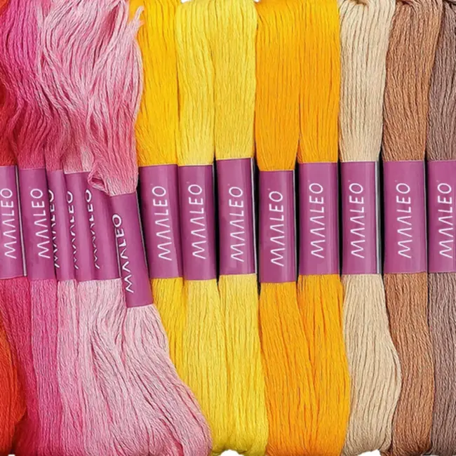 Ruhhy Borduurset 50 Kleuren – Floss Katoengaren voor Handwerk