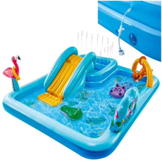 Intex Jungle Adventure speelzwembad 244×198×71 cm met glijbaan