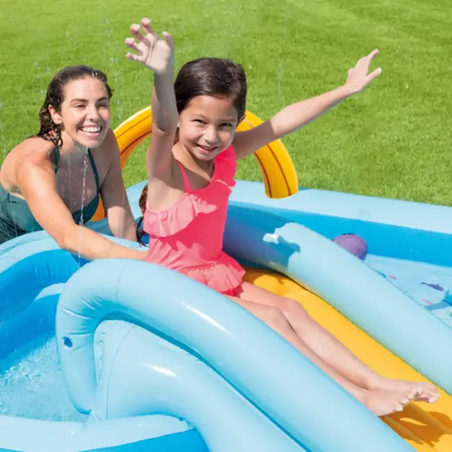 Intex Jungle Adventure speelzwembad 244×198×71 cm met glijbaan