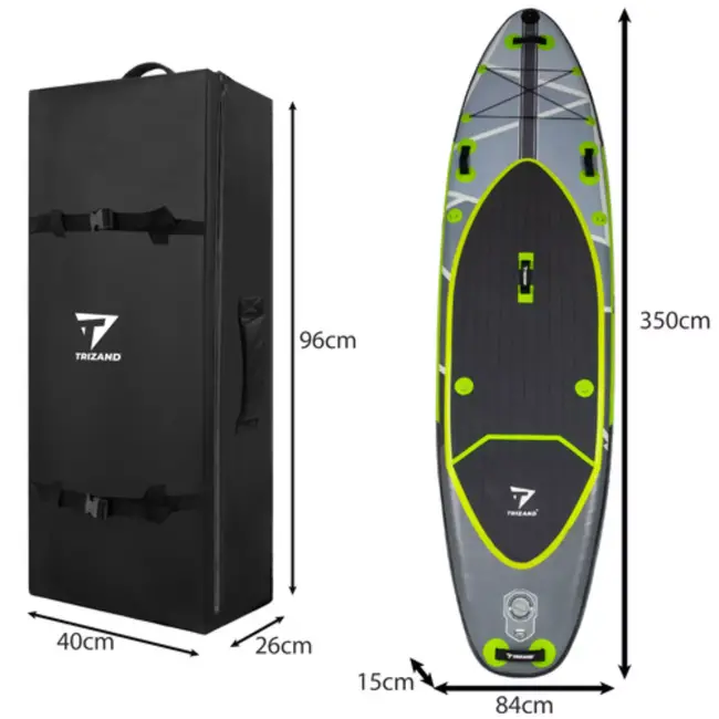 Trizand SUP-board 350 cm – Complete recreatie set + accessoires