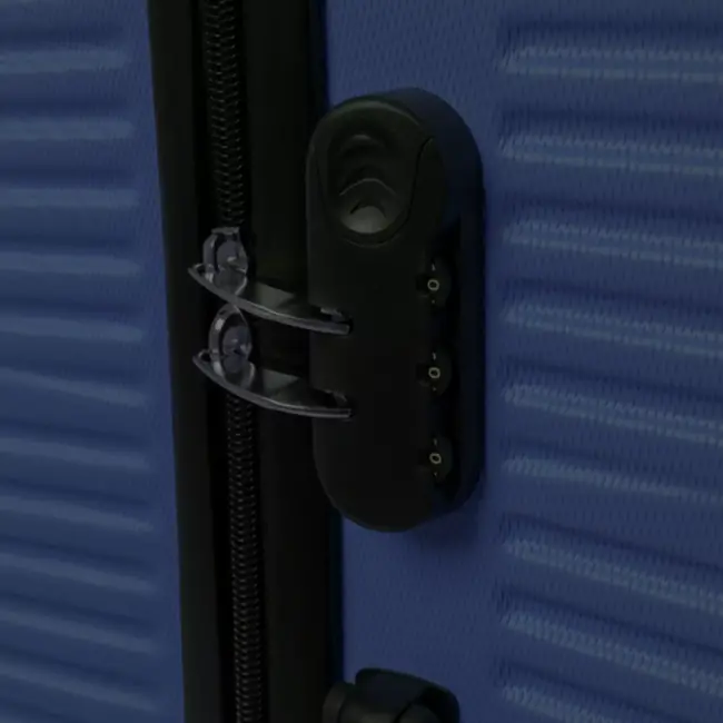 Trizand 3‑in‑1 kofferset navy‑blauw – ABS met TSA slot & 360° wielen