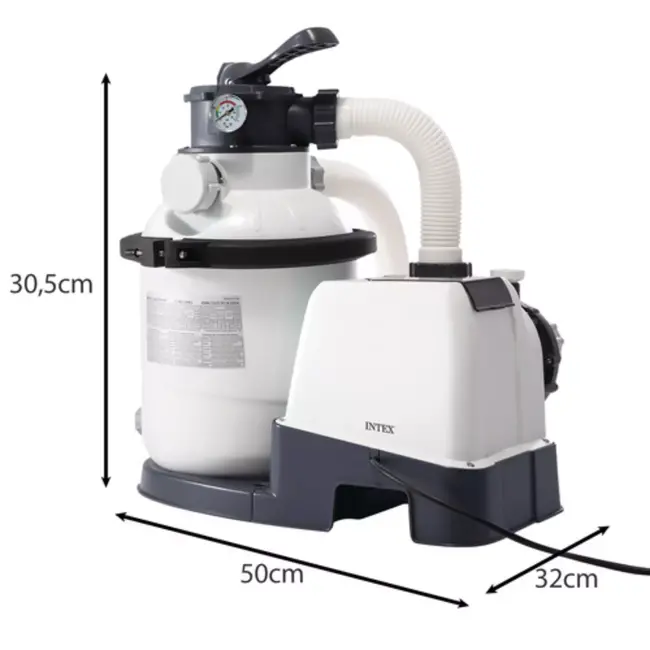 Intex Zandfilterpomp 4500 l/u – Krystal Clear met Hydro Aeration