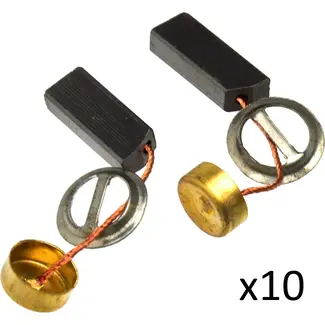 GEKO Koolborstels 10 sets van 2 - 5 x 8 x 20 mm - Duurzaam en stil - Voor elektrische motoren