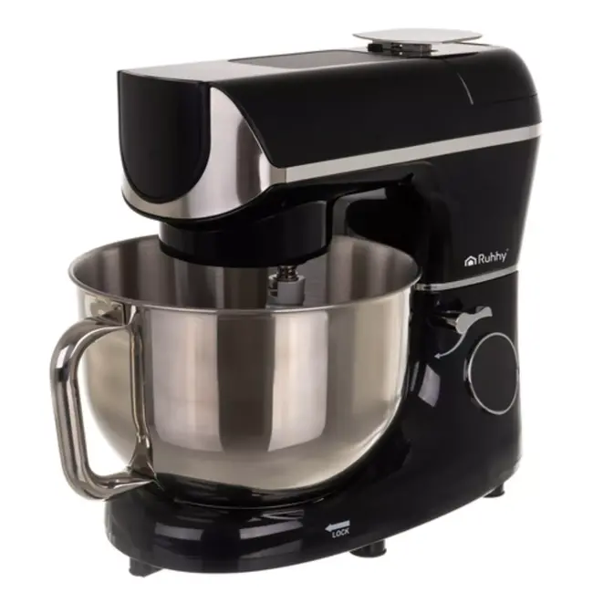 Ruhhy keukenmachine 5,5 l verwarmde kom en ingebouwde weegschaal, timer en 11 snelheden