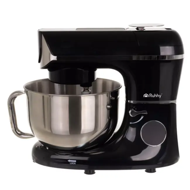 Ruhhy keukenmachine 5,5 l verwarmde kom en ingebouwde weegschaal, timer en 11 snelheden