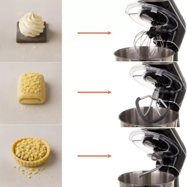 Ruhhy keukenmachine 5,5 l verwarmde kom en ingebouwde weegschaal, timer en 11 snelheden