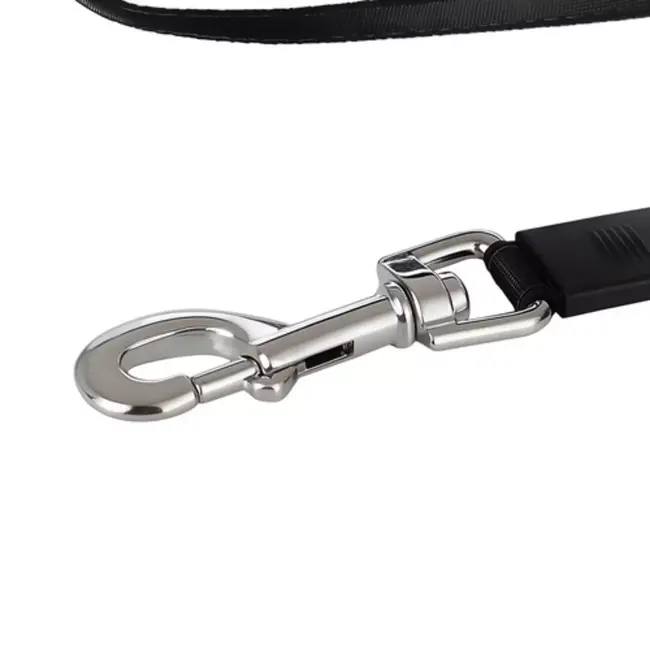 Purlov hondenlijn 5 m met LED‑zaklamp en éénhands rem – nylon band, antislip greep, tot 15 kg