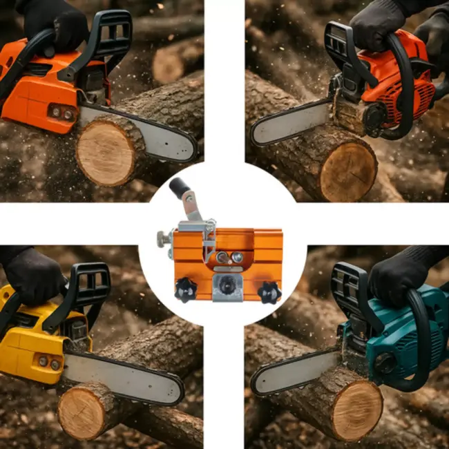 Bigstren handmatige kettingslijper – compact en draagbaar – slijpen zonder ketting te verwijderen