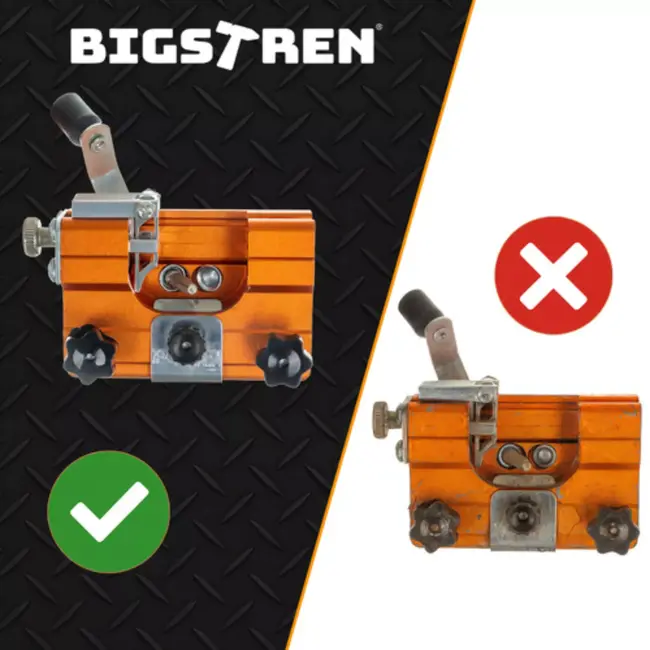 Bigstren handmatige kettingslijper – compact en draagbaar – slijpen zonder ketting te verwijderen