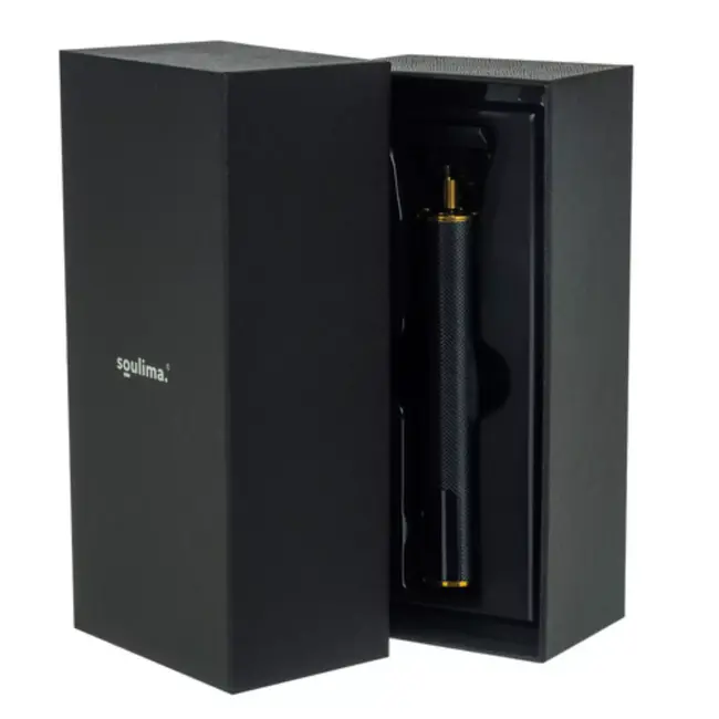 Soulima draadloze haar- en baardtrimmer – 3 snelheden en LCD-display – 6 opzetkammen, USB-C opladen