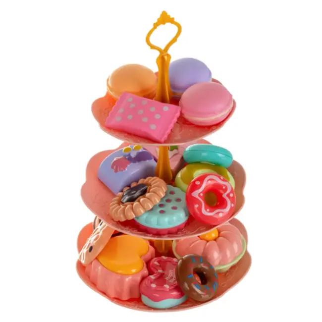 Kruzzel kinderserviesset in koffer – 39-delig theeservies – theepot, kopjes, koekjes