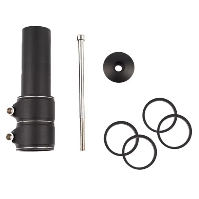 Trizand stuurpenadapter 28,6 mm – verstelbare stuurverhoger – aluminium 130 mm verstelbaar