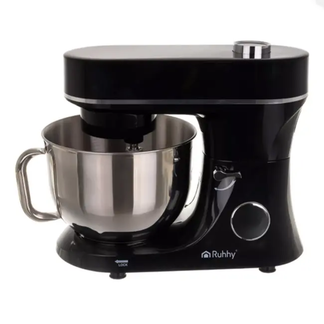 Ruhhy keukenmachine 6,2L verwarmde kom – 11 snelheden – zwart/zilver, 2300W