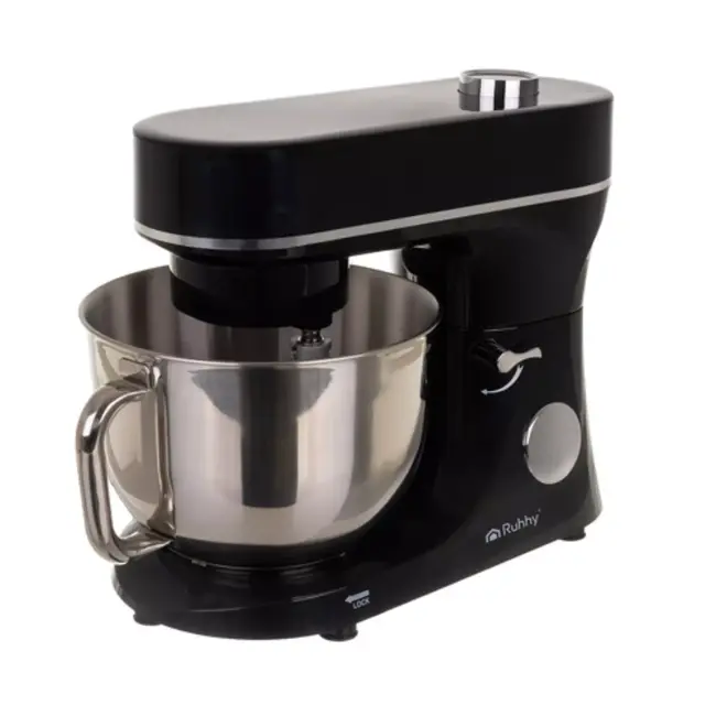 Ruhhy keukenmachine 6,2L verwarmde kom – 11 snelheden – zwart/zilver, 2300W