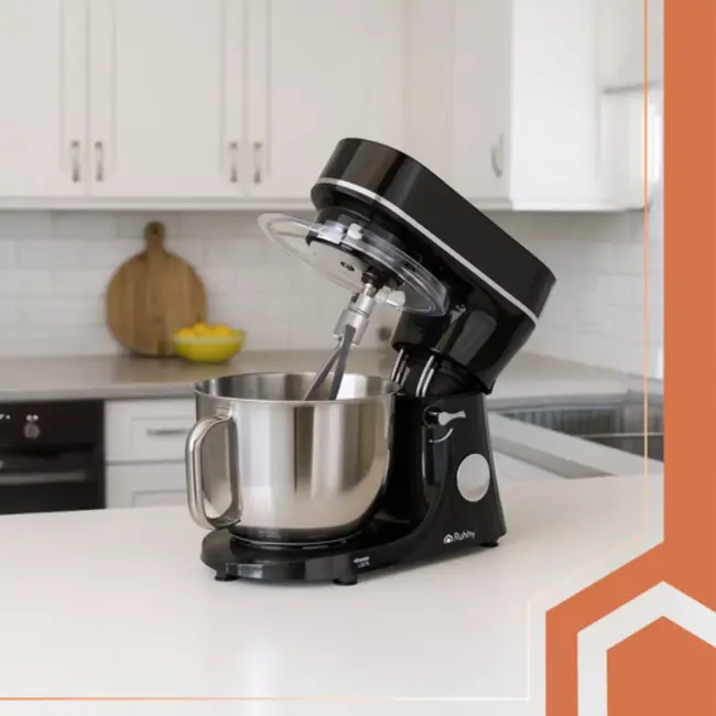 Ruhhy keukenmachine 6,2L verwarmde kom – 11 snelheden – zwart/zilver, 2300W