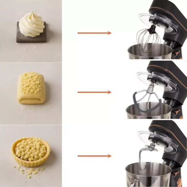 Ruhhy keukenmachine 6,2L verwarmde kom en touchscreen– grijs/goud 2300W